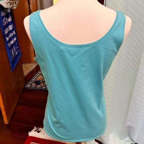 ZOZO Green Sleeveless Tank Top Size Large #YC8 - Picture 3 of 5